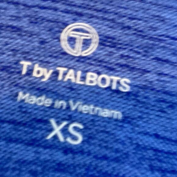 Talbots blue scoop neck sweater - Picture 2 of 4